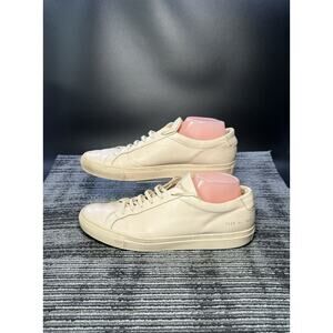 Common Projects Achilles Men’s Size 11 EU44 Neutral Leather Sneaker Shoes /#K/